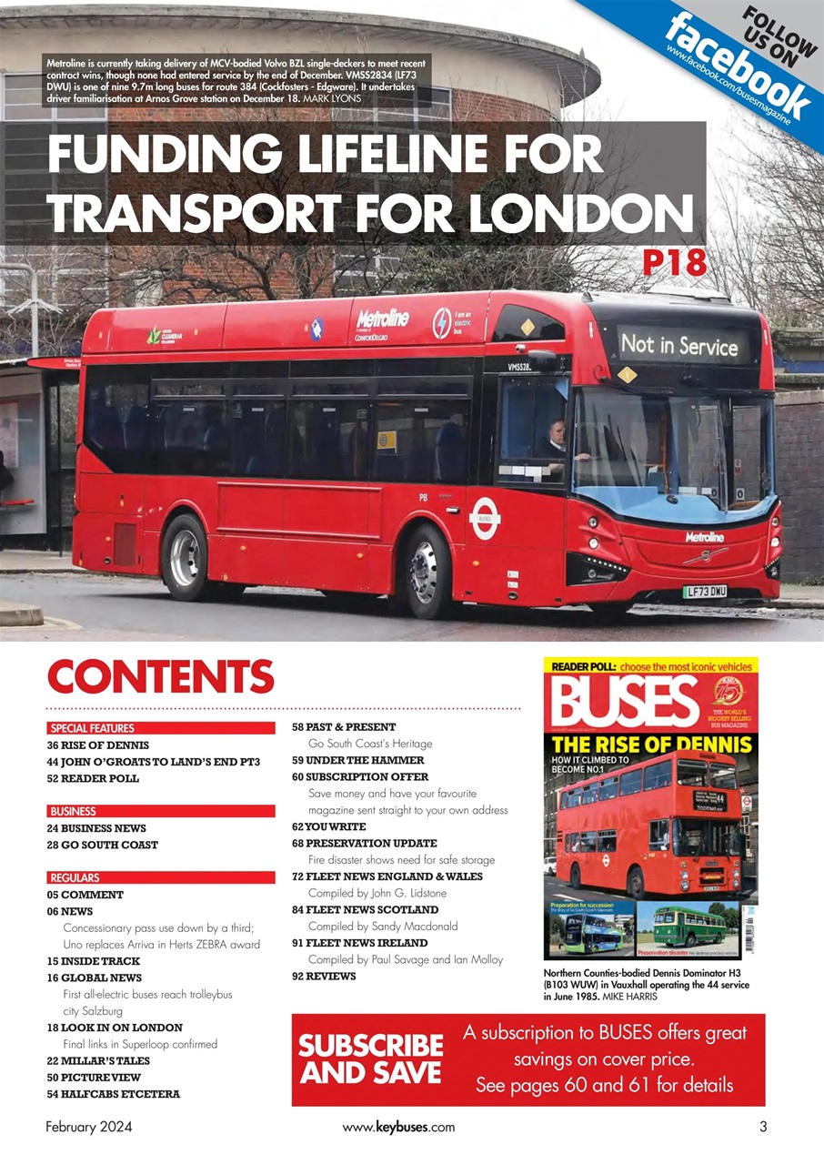 Buses Magazine - February 2024 Subscriptions | Pocketmags