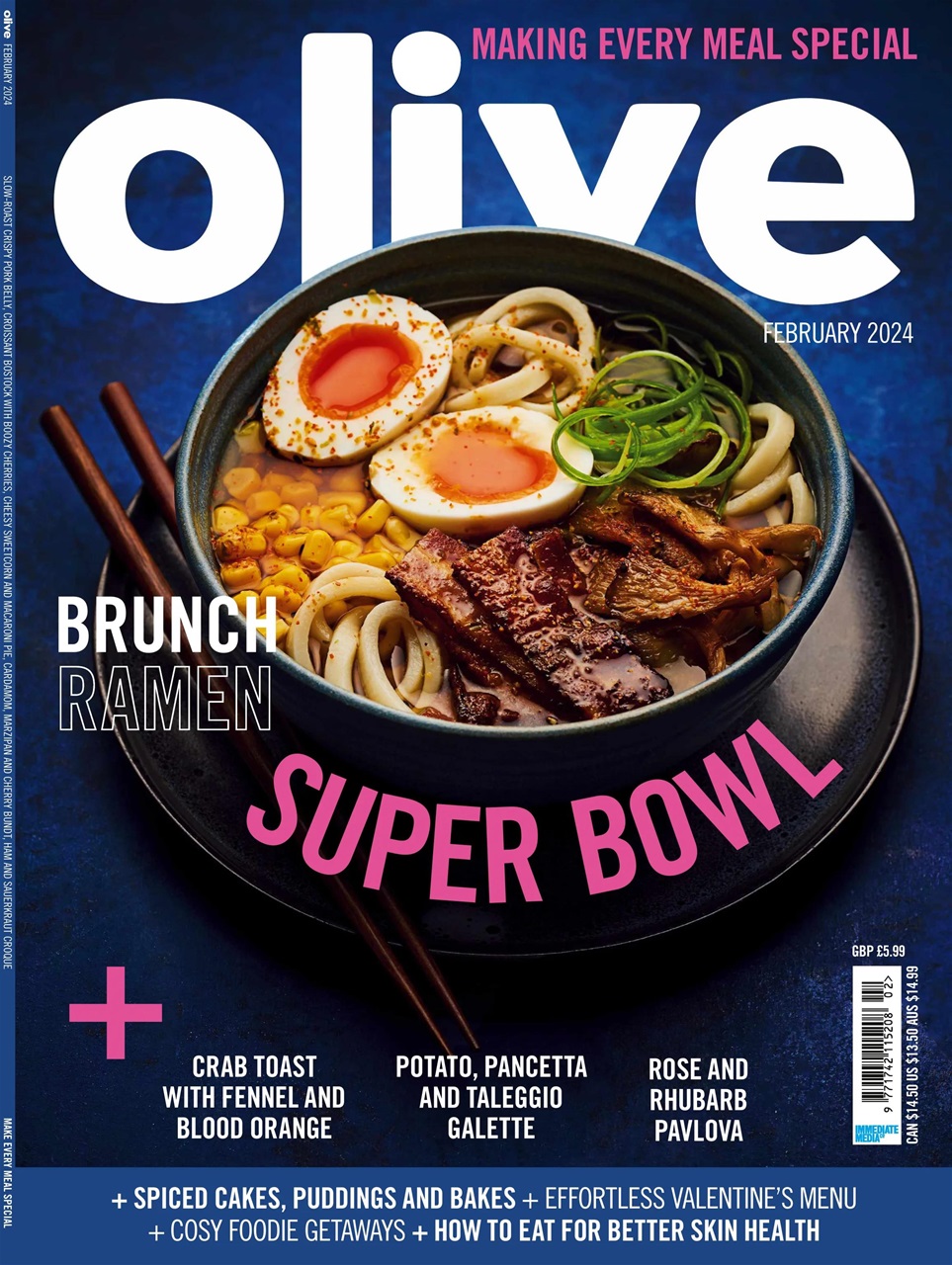 Olive Magazine February 2024 Back Issue