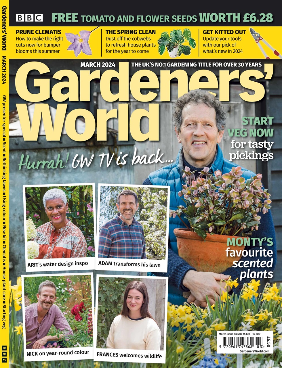 Bbc Gardeners World Magazine Subscriptions And March 2024 Issue Pocketmags 