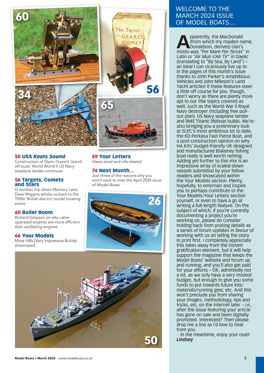 Model Boats Magazine Subscriptions and March 2024 Issue | Pocketmags