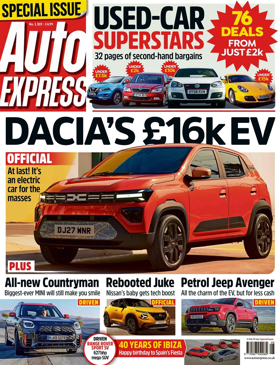 Auto Express Magazine 22/2/2024 Back Issue