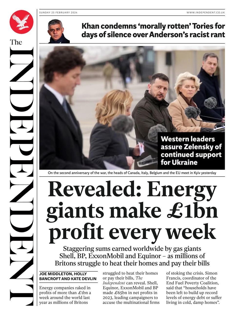 The Independent Daily Edition Newspaper - Sunday, February 25, 2024 ...