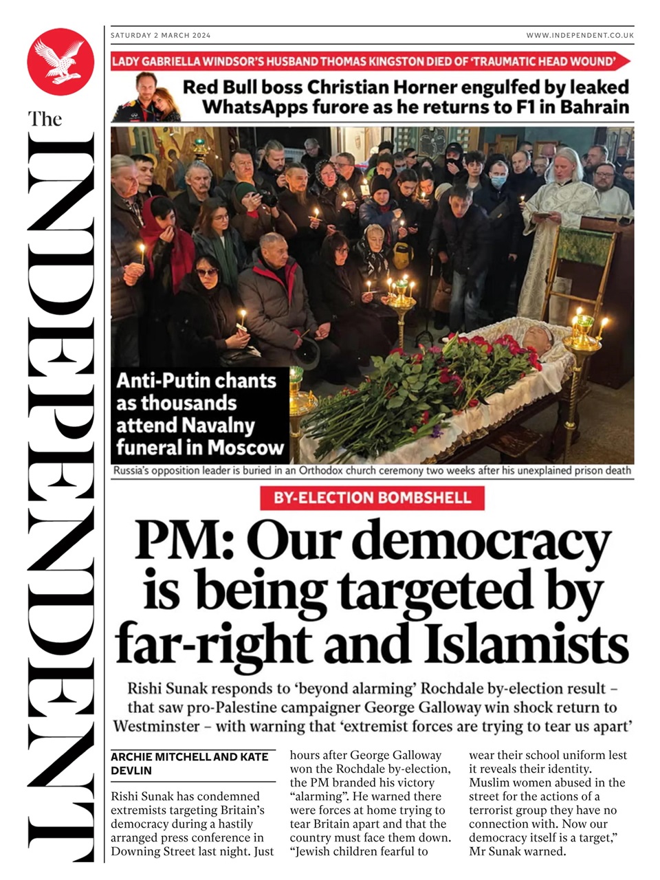 The Independent Daily Edition Newspaper - Saturday, March 2, 2024 Back ...