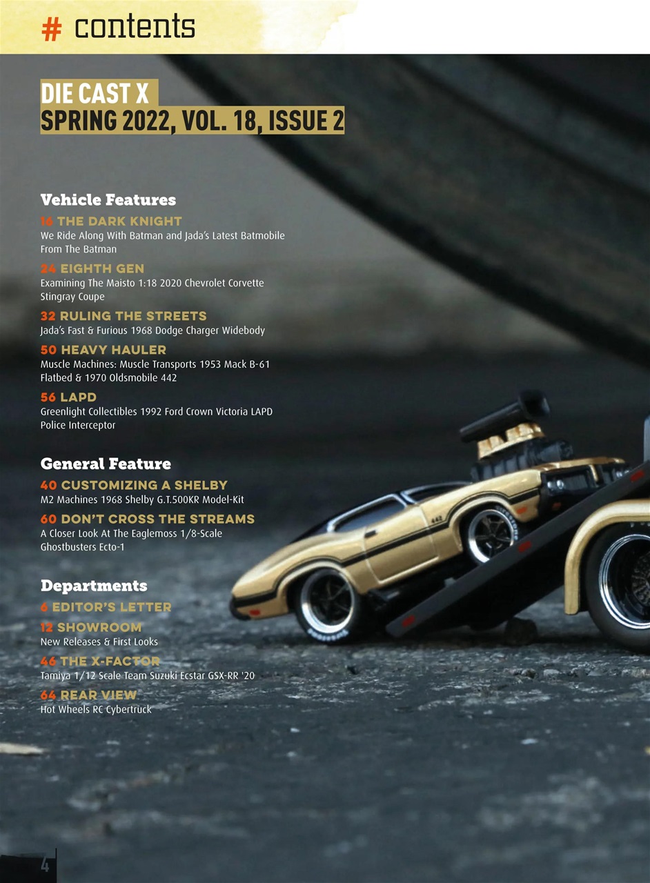 Die Cast X Magazine Spring 2022 Back Issue