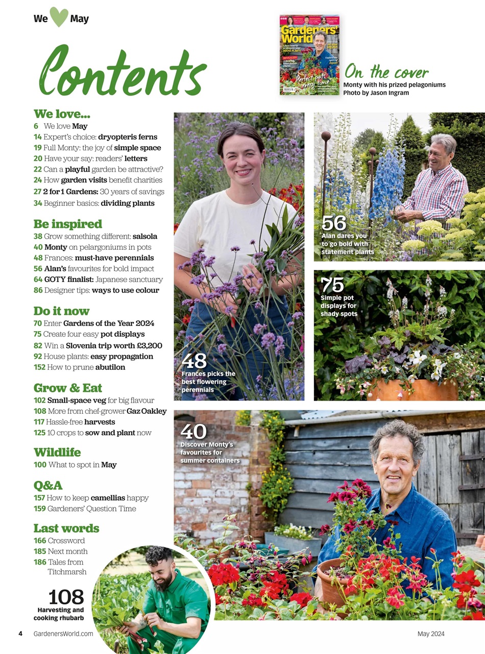 BBC Gardeners’ World Magazine Subscriptions and May 2024 Issue Pocketmags