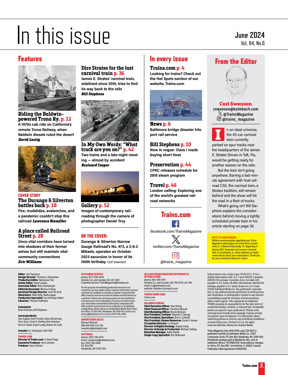 Trains Magazine Subscriptions and June 2024 Issue | Pocketmags