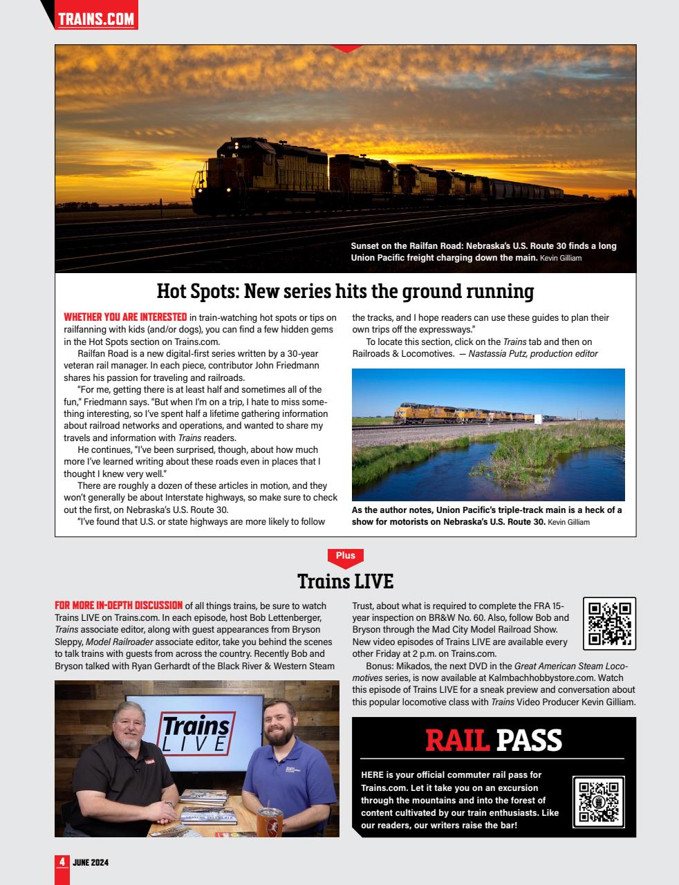 Trains Magazine Subscriptions and June 2024 Issue | Pocketmags