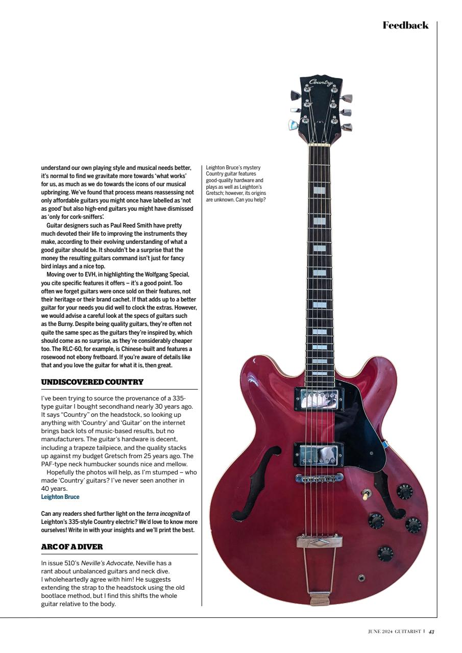 Guitarist Magazine Subscriptions and June 2024 Issue