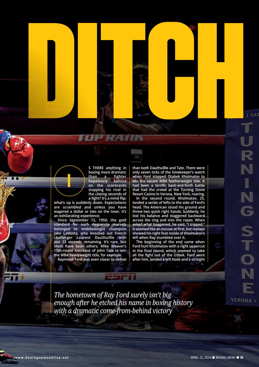Boxing News Magazine 25Apr 2024 Back Issue