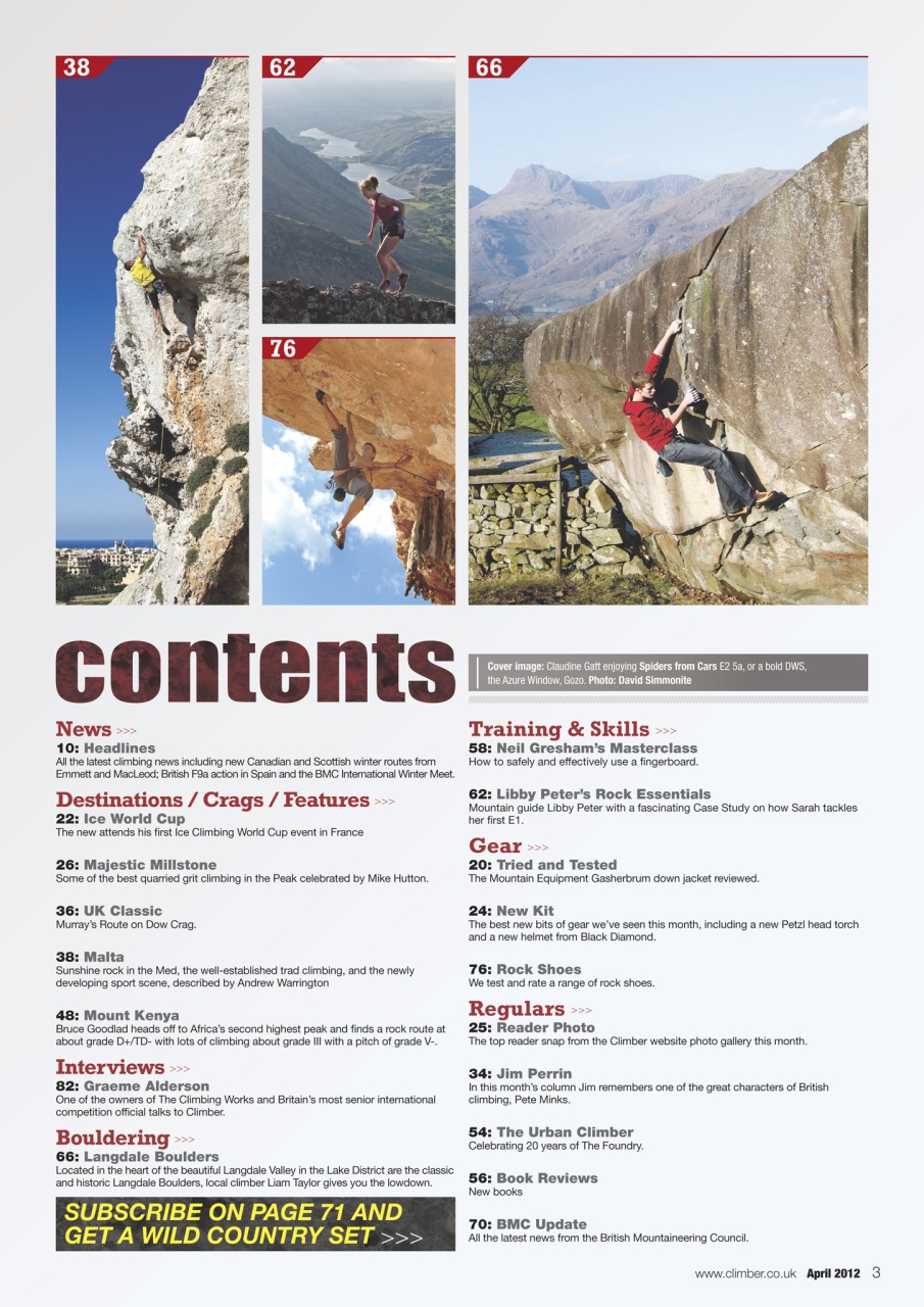 Climber Magazine Climber Apr 12 Back Issue
