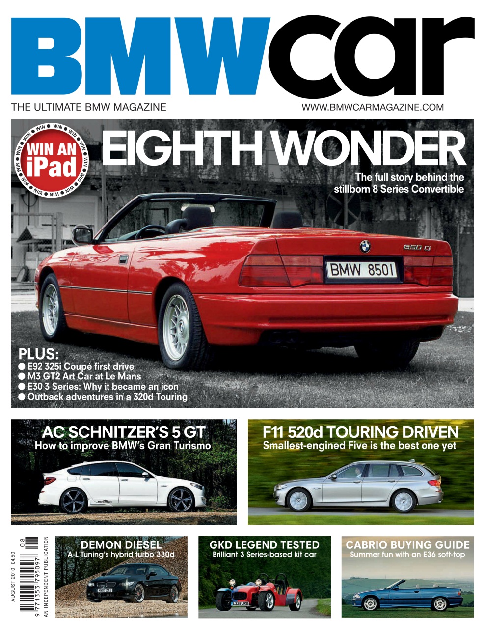 BMW Car Magazine August 2010 Subscriptions Pocketmags