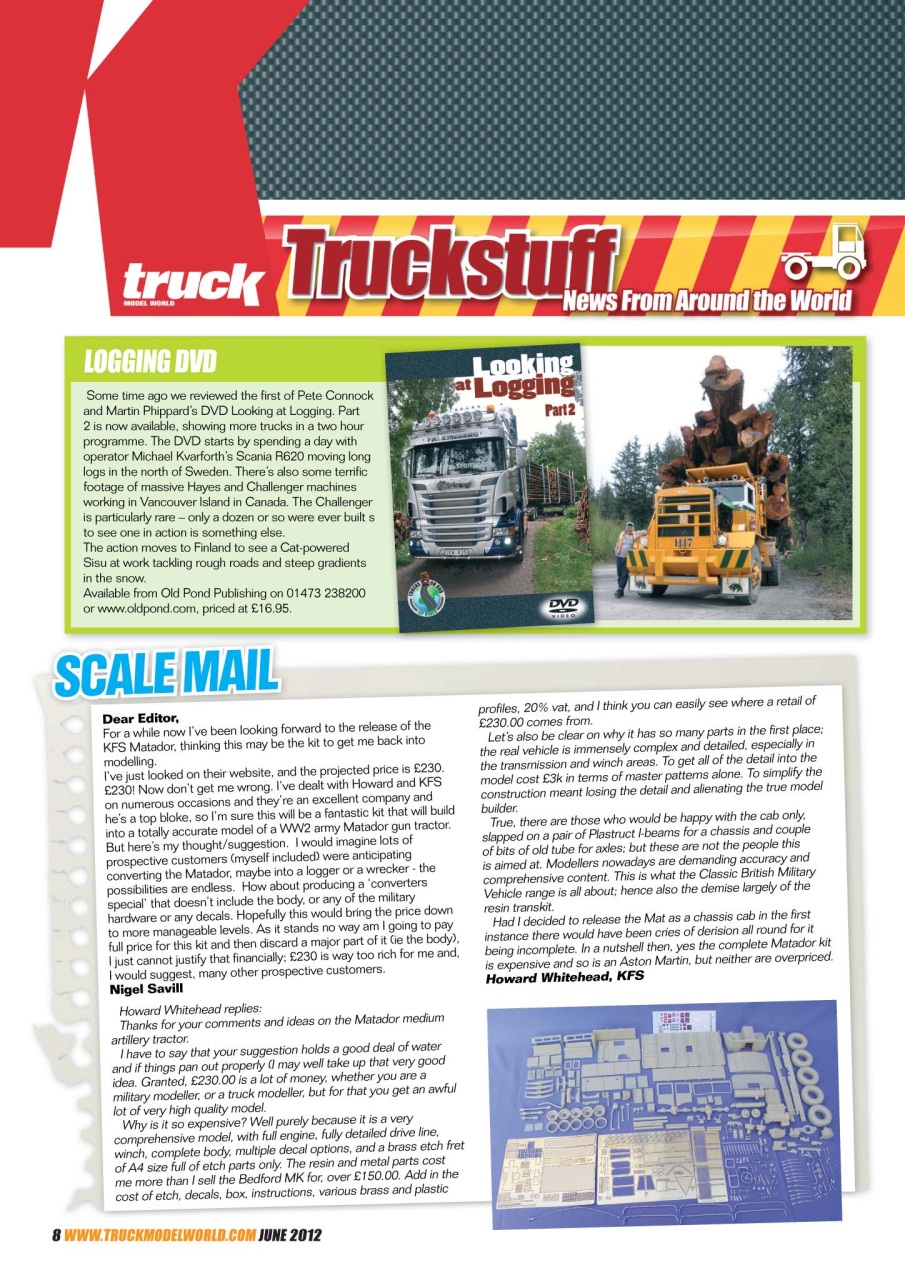 Model Car Truck Motorcycles World Magazine June 2012 Back Issue