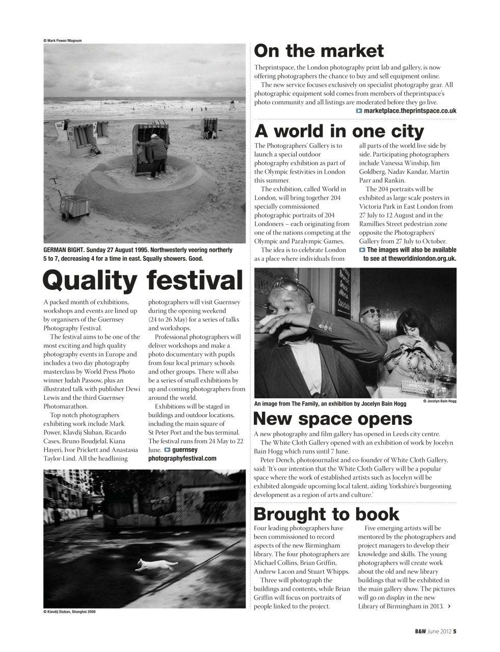 Black+White Photography Magazine June 2012 Back Issue