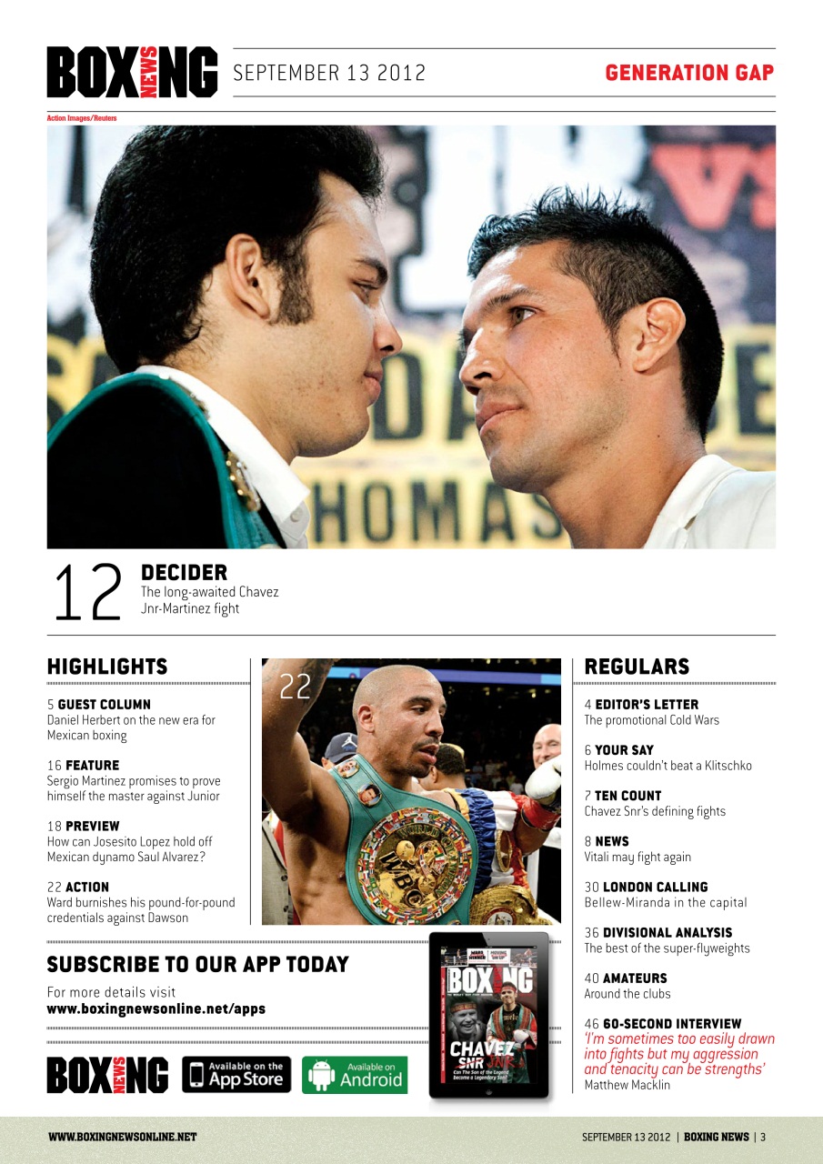 Boxing News Magazine - 13 Sep 2012 Back Issue