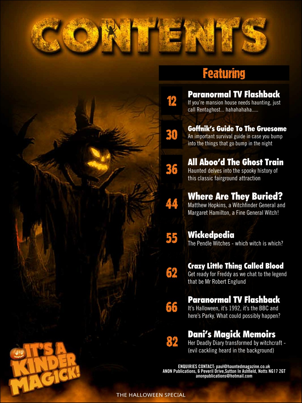 Haunted Magazine The Halloween Special Back Issue