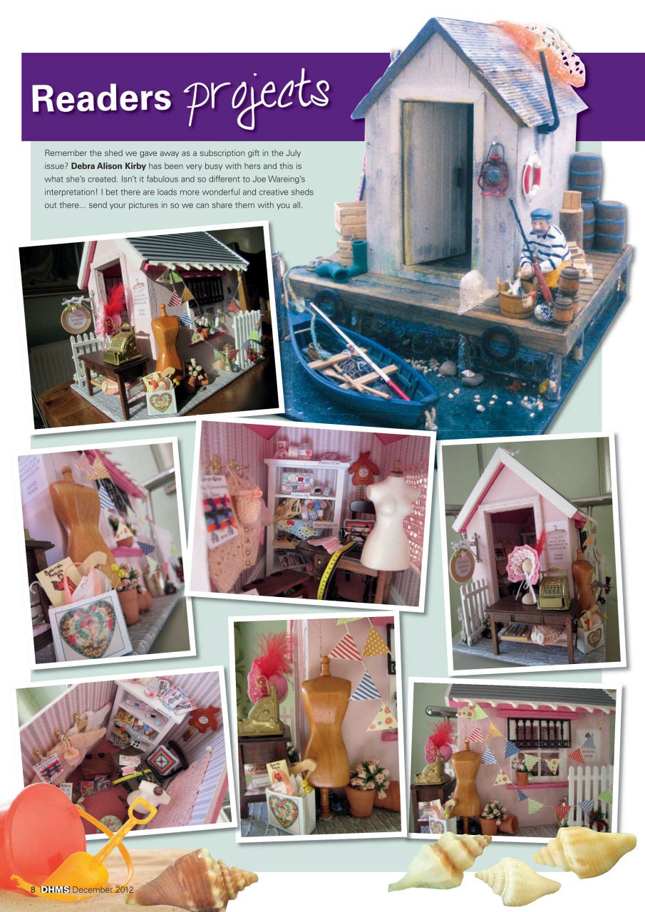 Dolls House and Miniature Scene Magazine DHMS Dec12 (Iss 222) Back Issue