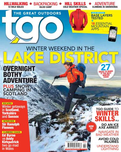 Tgo The Great Outdoors February Winter Lake District Title Cover Preview Tgo The Great Outdoors