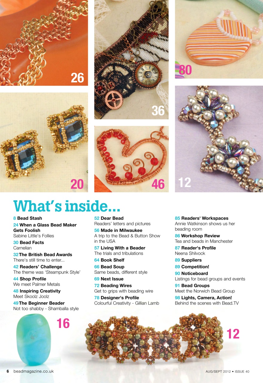 Bead & Jewellery Magazine Bead Issue 40 Back Issue