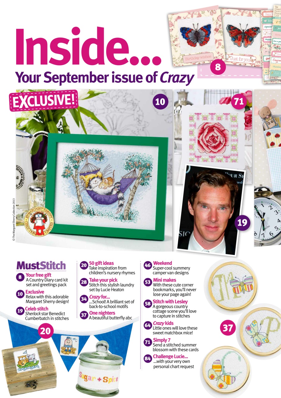 Cross Stitch Crazy Magazine September 2013 Back Issue