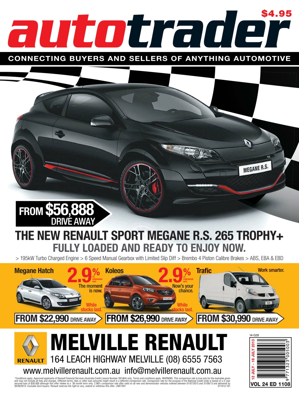 AutoTrader Magazine Autotrader 1108 Back Issue