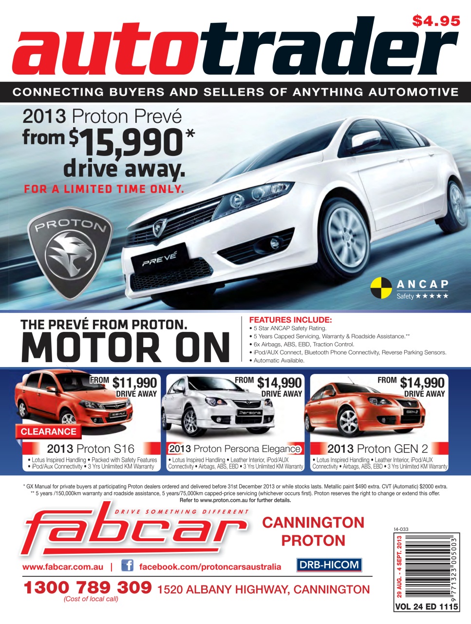 AutoTrader Magazine Auto Trader 1115 Back Issue