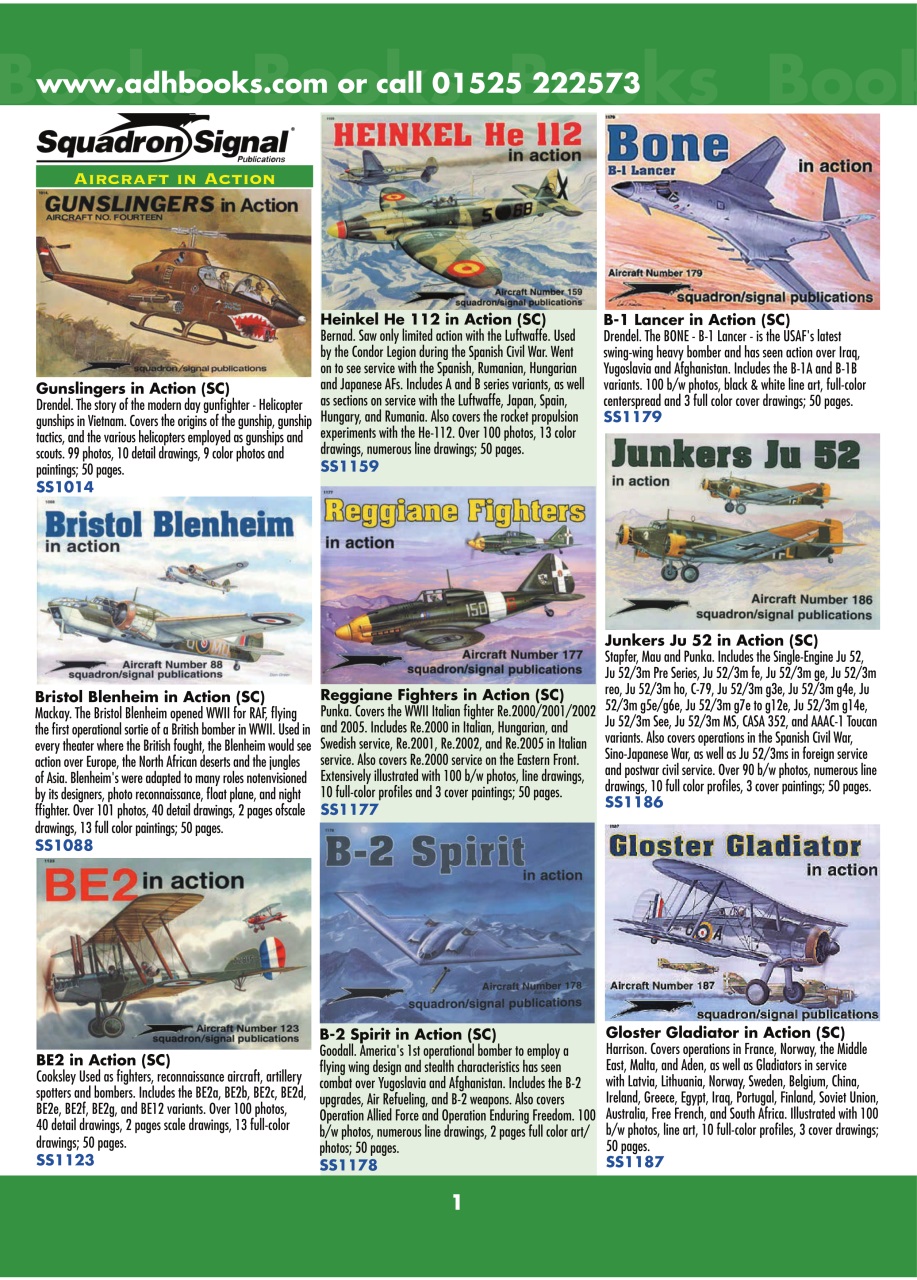 Model Airplane International Magazine ADH Books Catalogue Back Issue
