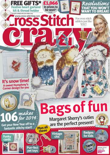 Cross Stitch Crazy Magazine - January 2014 Back Issue