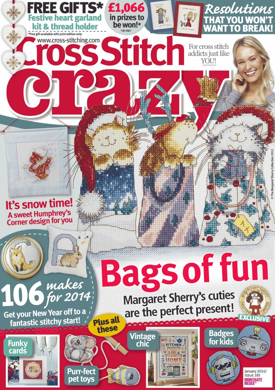 Cross Stitch Crazy Magazine January 2014 Back Issue