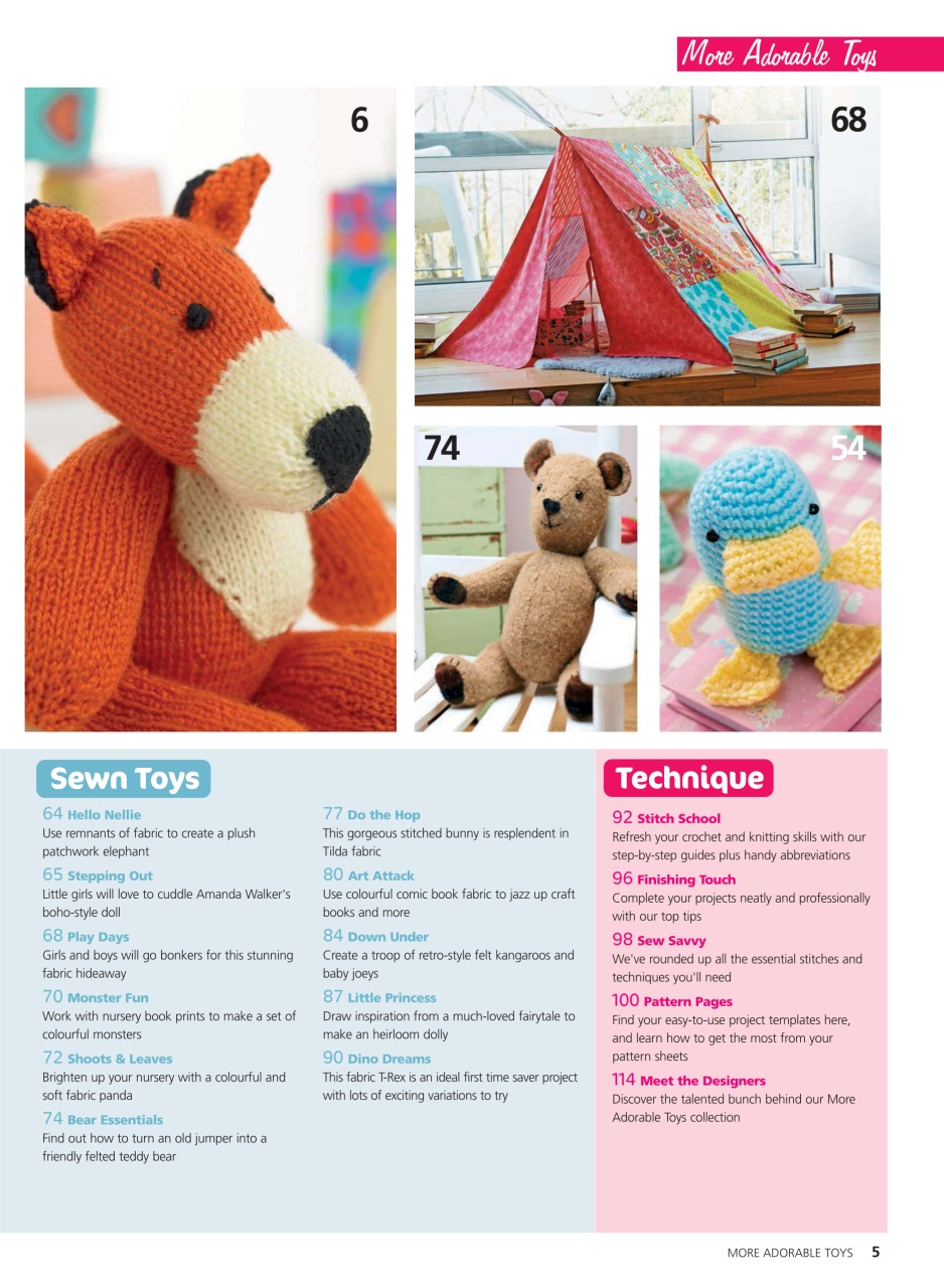 Let's Knit Magazine - More Adorable Toys Special Issue