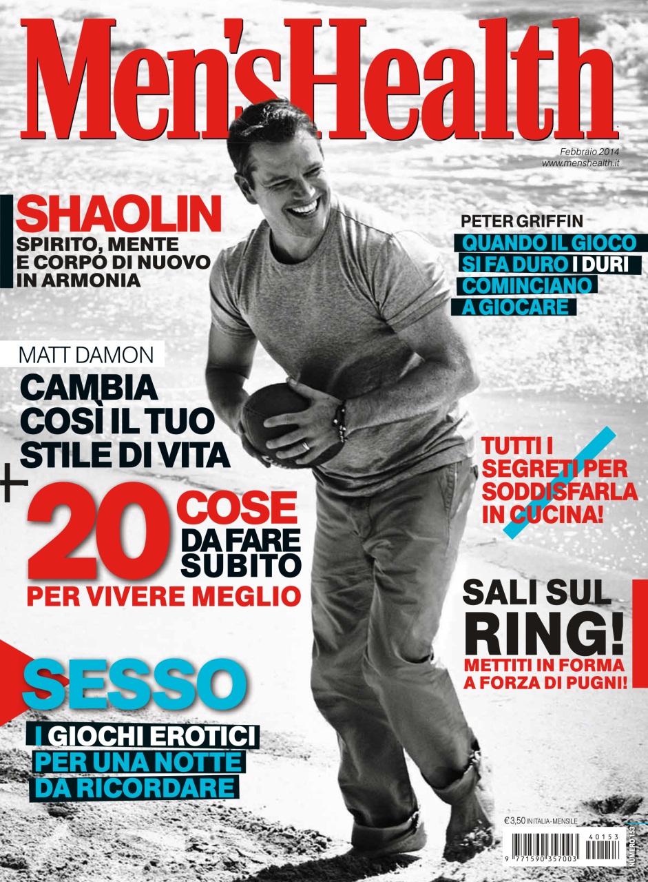 Men's Health Italia Magazine Men's Health febbraio 2014 Back Issue
