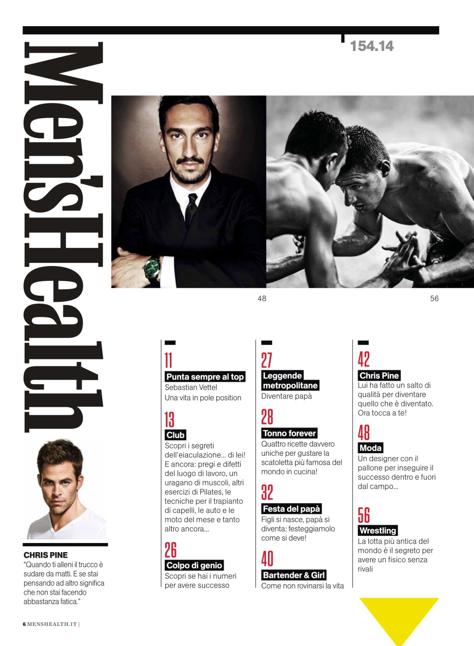Men's Health Italia Magazine Men's Health 3 2014 Subscriptions
