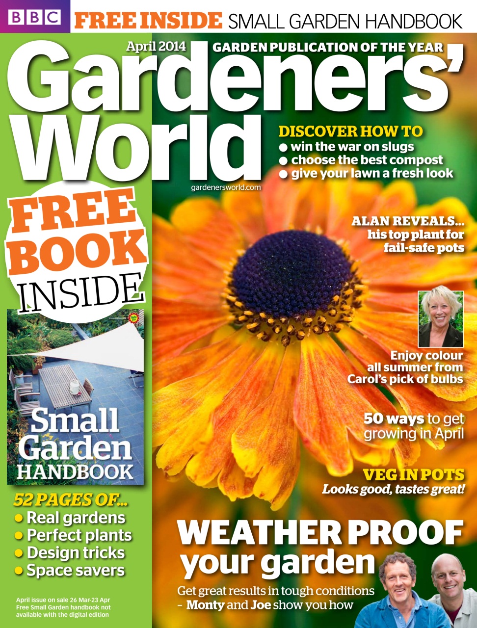 BBC Gardeners World Magazine April 2014 Back Issue