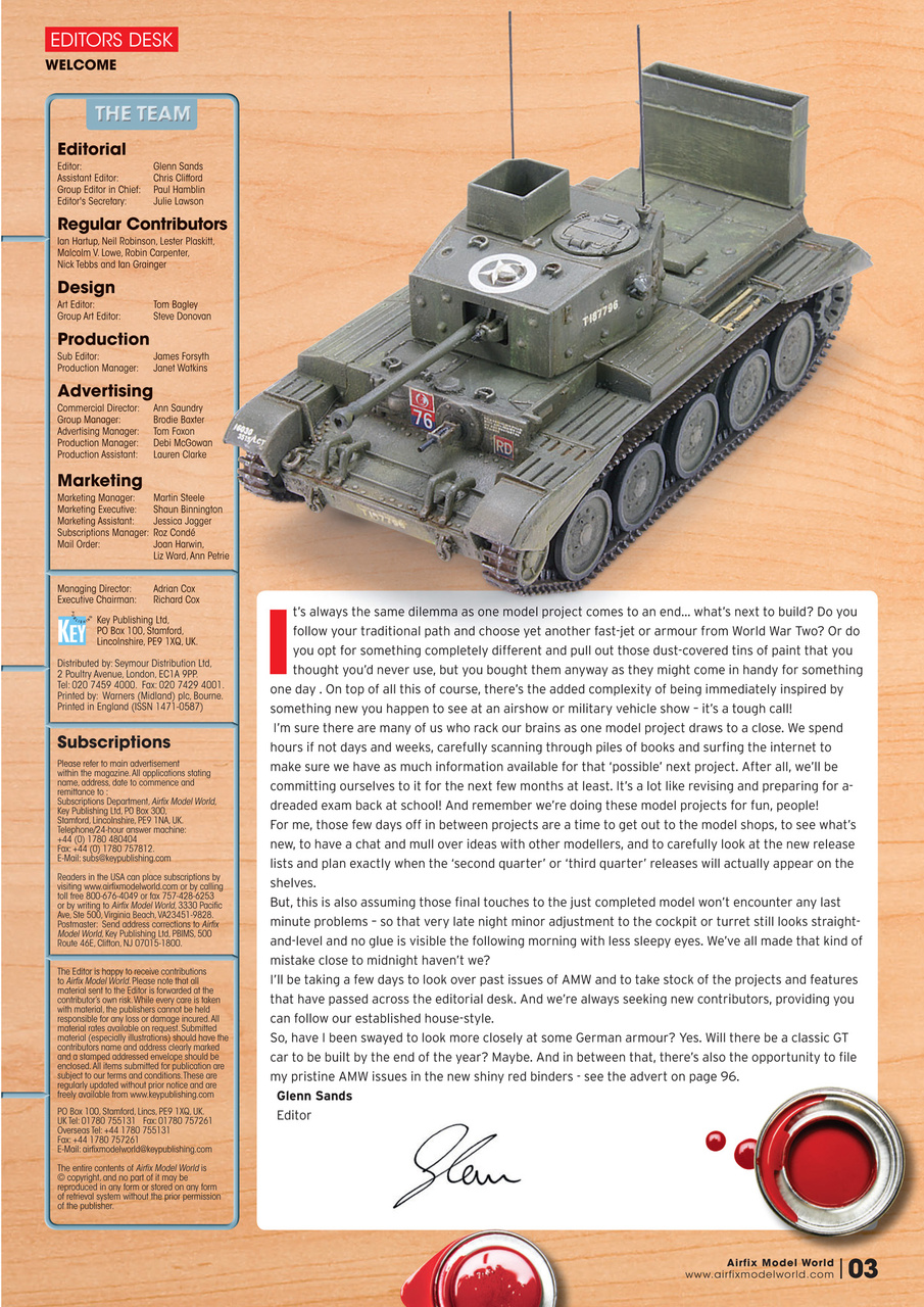 Airfix Model World Magazine - August 2011 Back Issue