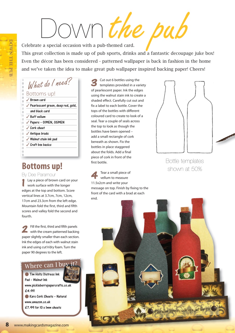 Making Cards & Papercraft Magazine Men's Special 2011 Subscriptions