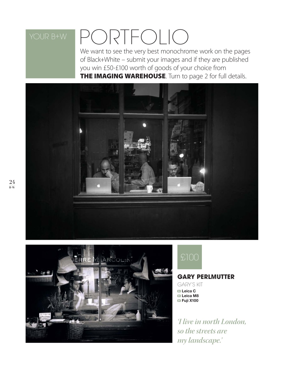 Black+White Photography Magazine June 2014 Back Issue