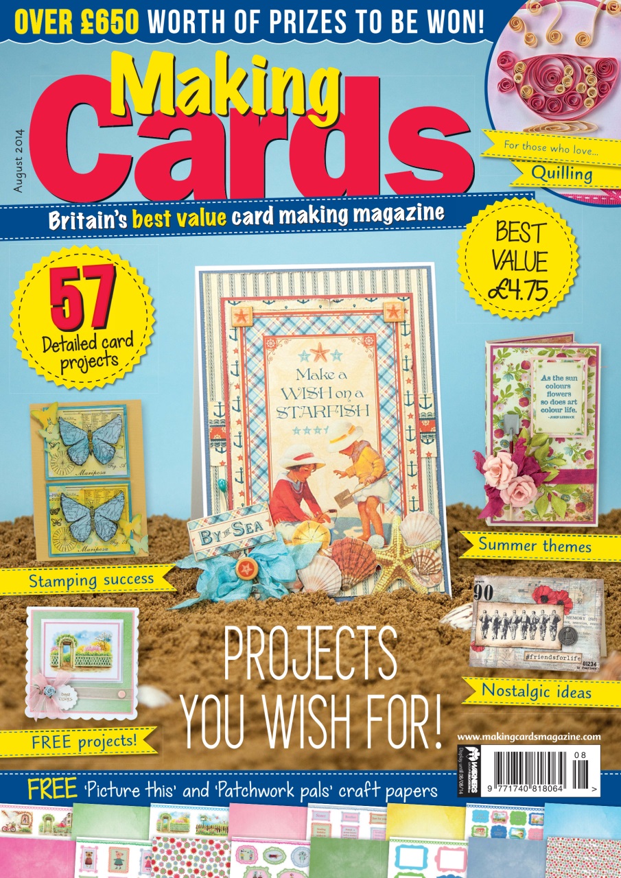Making Cards & Papercraft Magazine August 2014 Back Issue