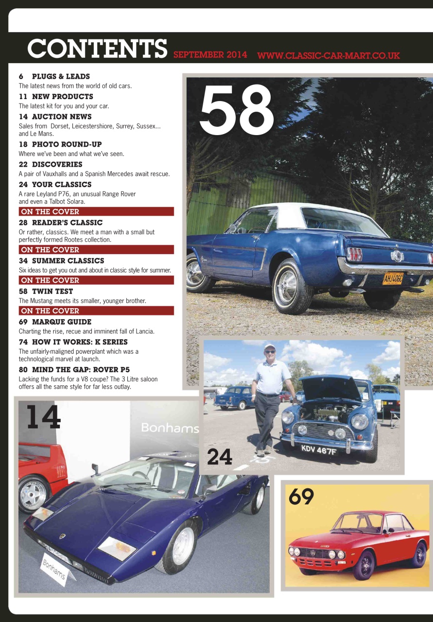 Classic Car Mart Magazine Vol.20 No.10 Capri vs Mustang Back Issue