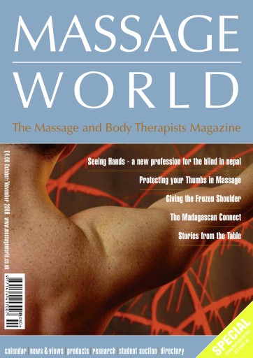 Massage World Magazine Massage World Oct Nov 2006 Back Issue 8126