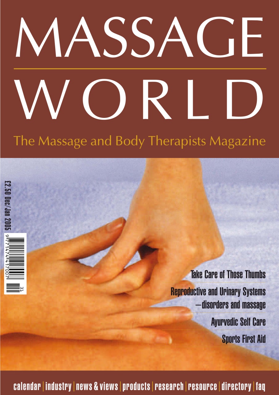 Massage World Magazine Massage World Dec Jan 2005 Back Issue