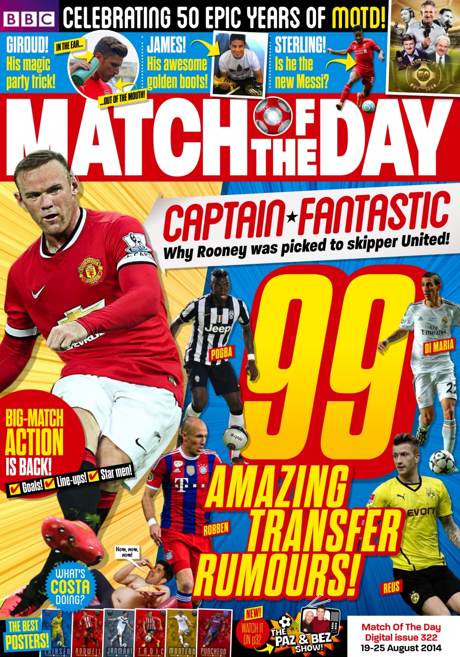 Match of the Day Magazine Issue 322 Back Issue