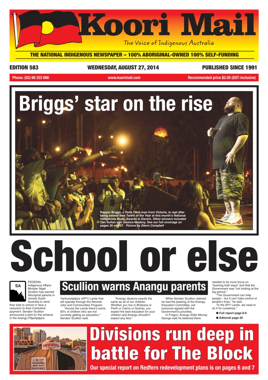 Koori Mail Magazine Issue 583 Back Issue