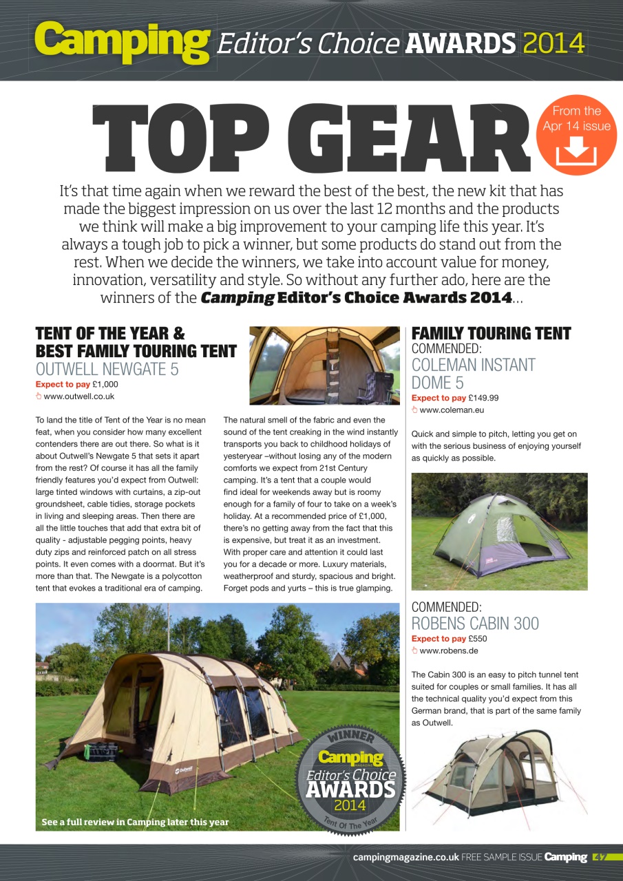 Camping Magazine FREE BUMPER ISSUE Special Issue