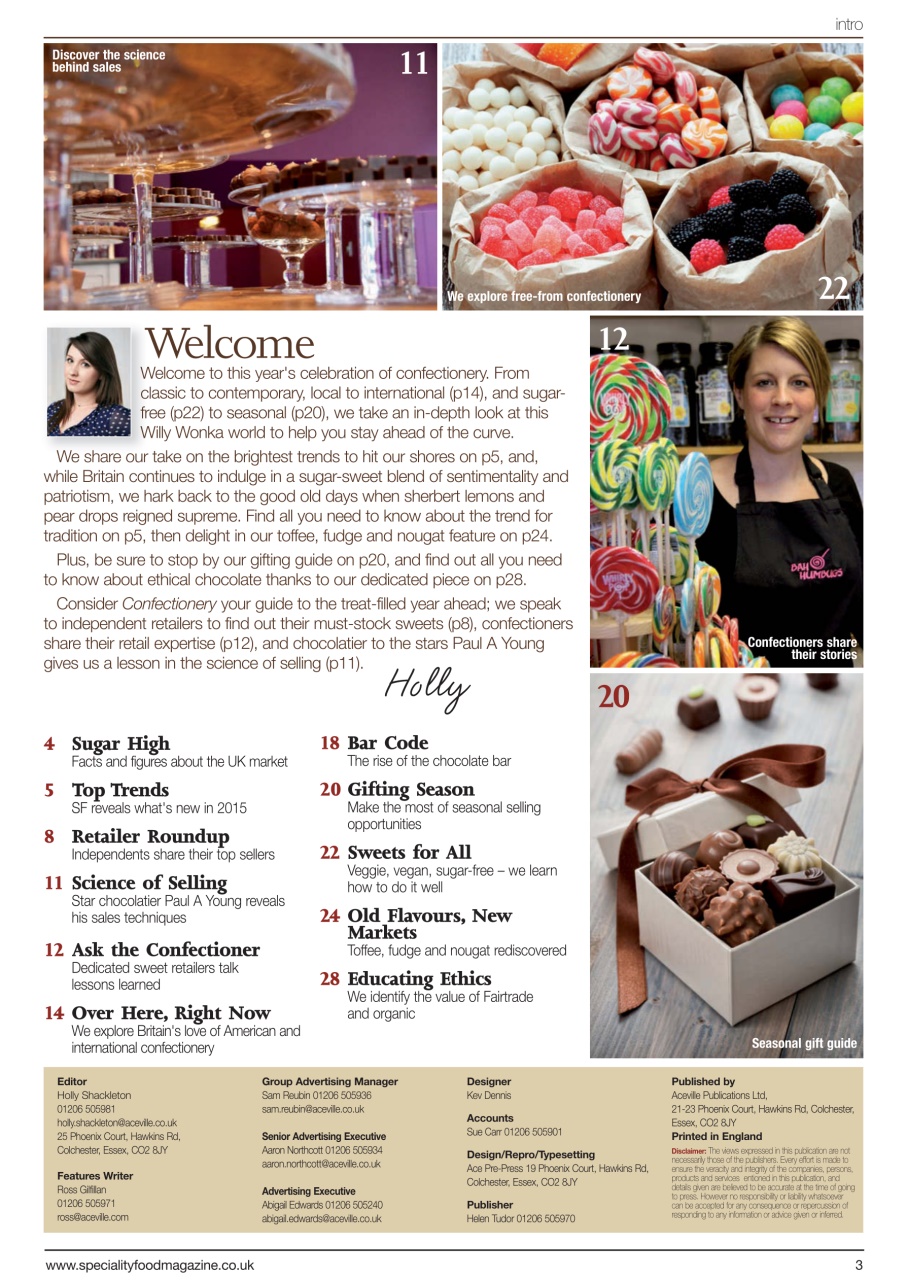 Speciality Food Magazine - Confectionery Back Issue