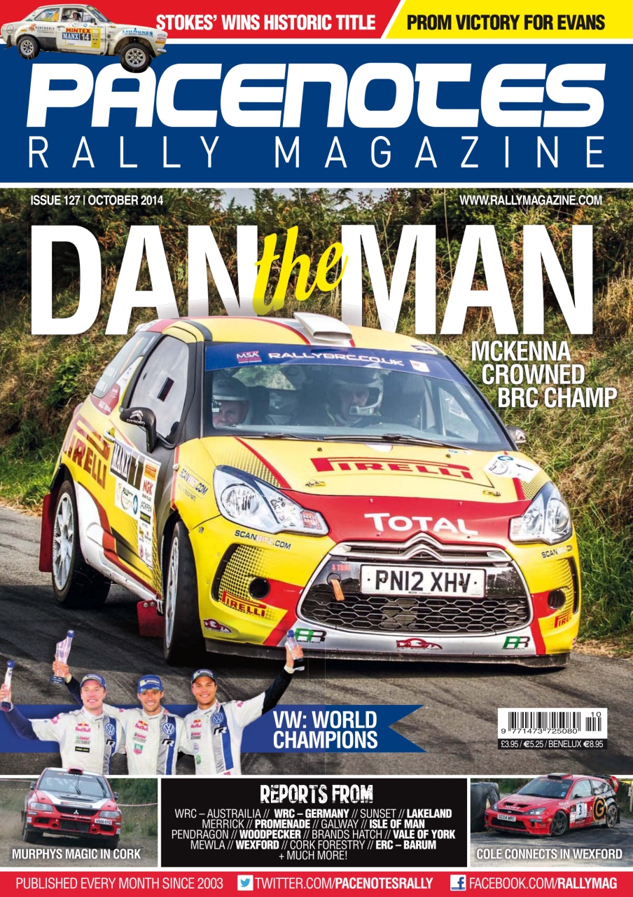 Pacenotes Rally magazine - Issue 127 - October 2014 Subscriptions ...