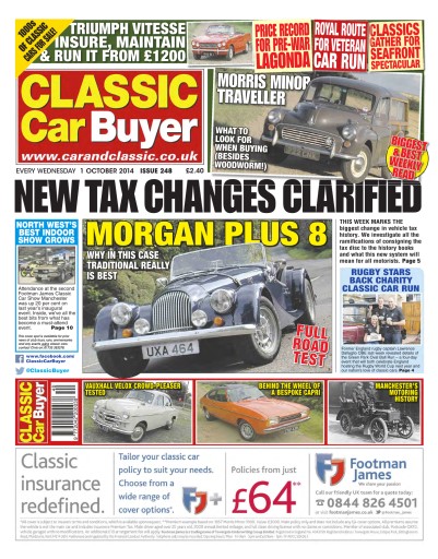 Classic Car Buyer Magazine - No.248 New tax changes clarified Back Issue