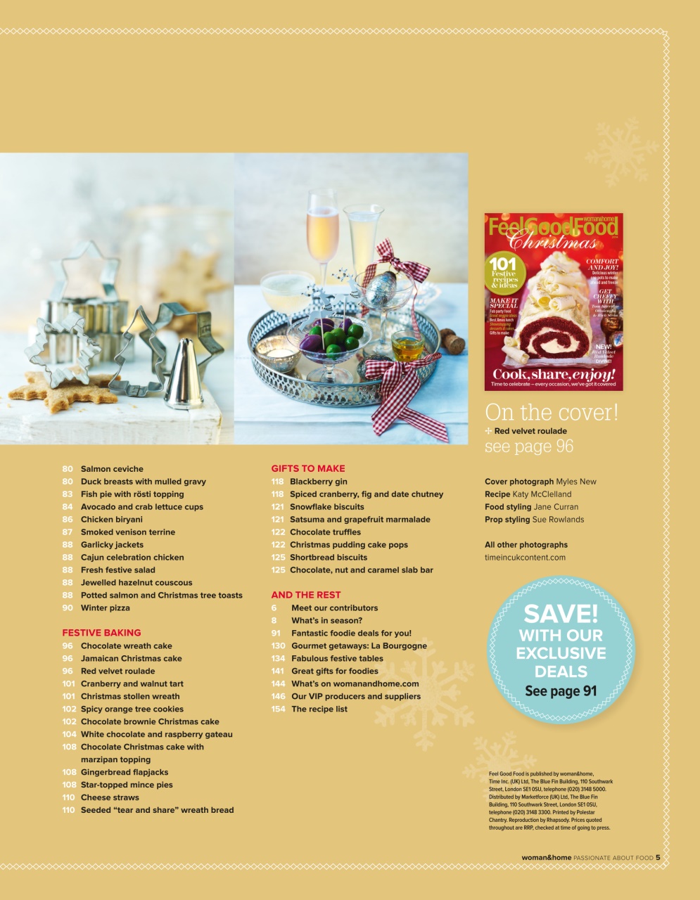 Woman & Home Feel Good Food Magazine Christmas 14 Subscriptions