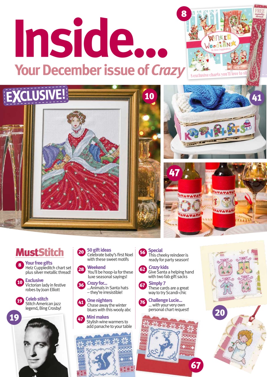 Cross Stitch Crazy Magazine December 2014 Back Issue