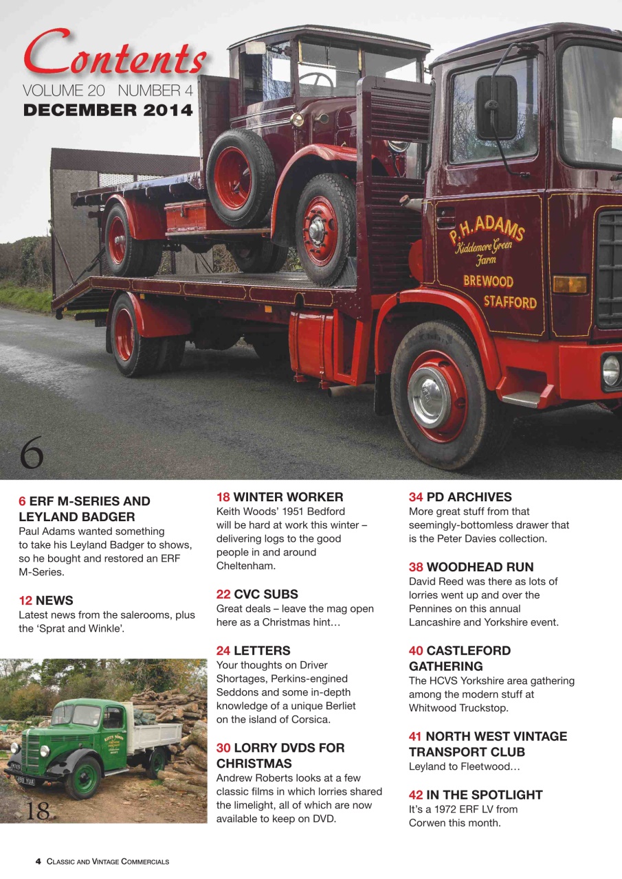 Classic & Vintage Commercials Magazine Vol.20 No.4 ERF MSeries