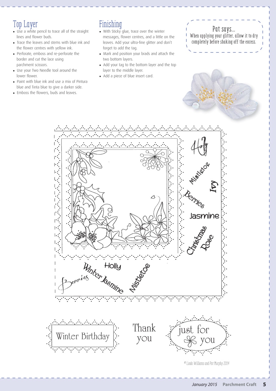Parchment Craft Magazine January 2015 Back Issue