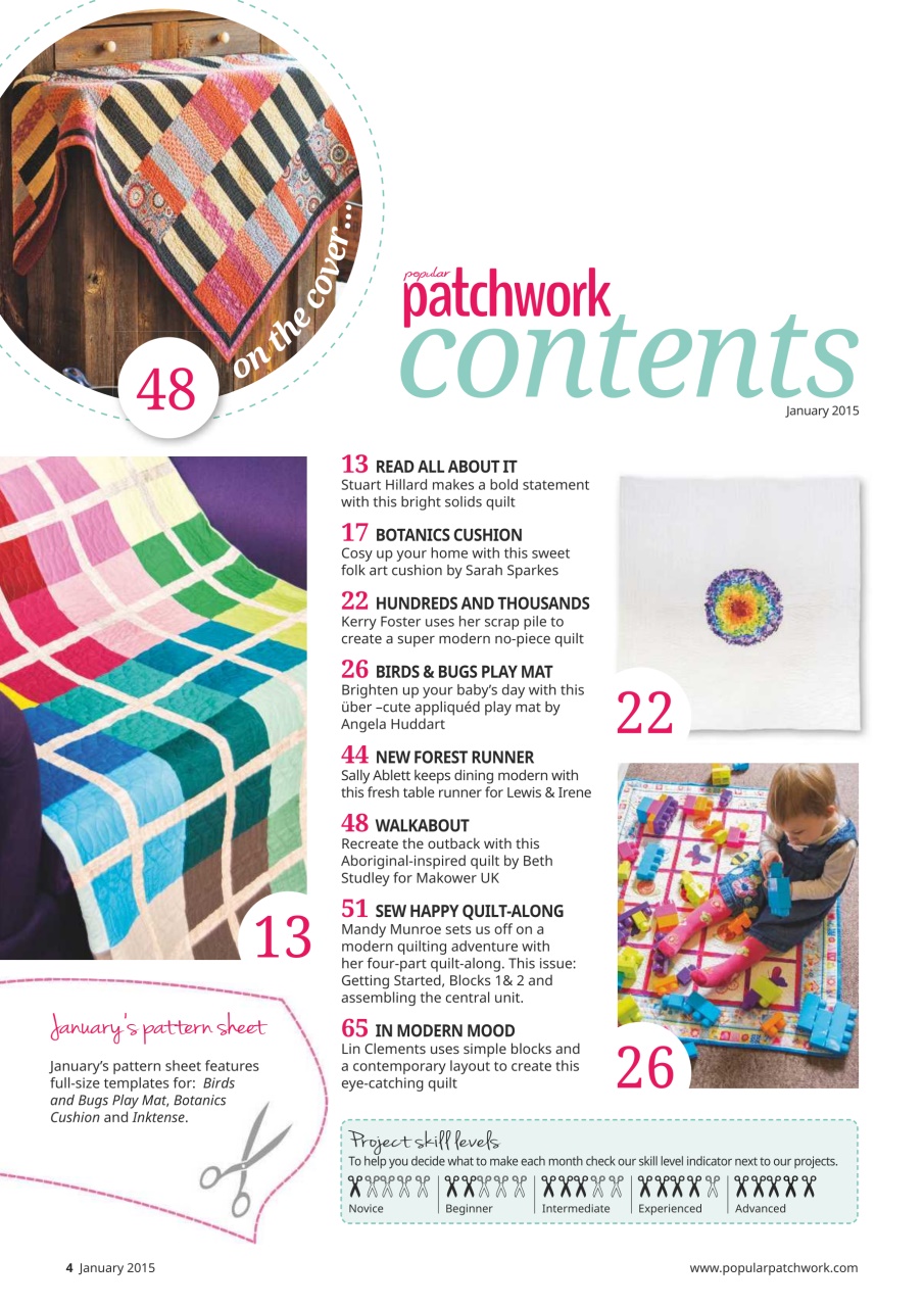 Popular Patchwork Magazine - January 2015 Back Issue